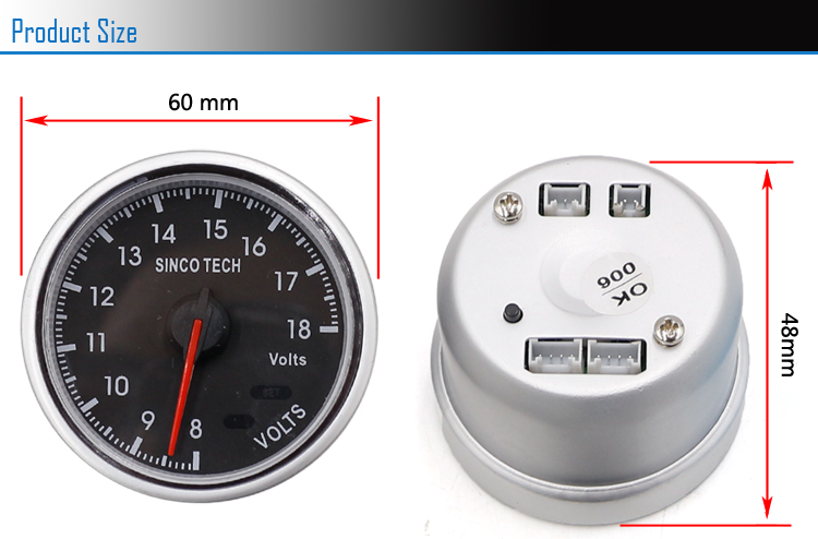 Depo Racing 52mm Air Fuel Ratio Stepper Motor Gauge – 7-Colour Programmable AFR For Race & Drift